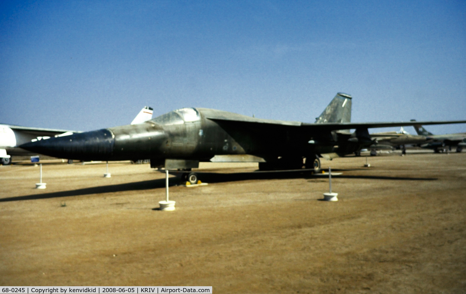 68-0245, 1970 General Dynamics FB-111A Aardvark C/N B1-17, At March AFB Museum, circa 1993.