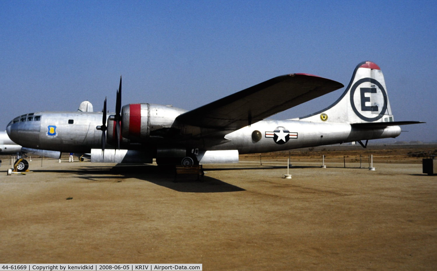 44-61669, 1944 Boeing B-29A Superfortress C/N 11146, At March AFB Museum, circa 1993.