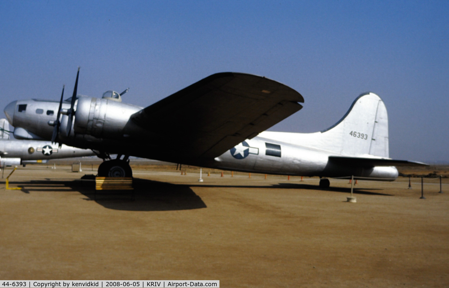 44-6393, 1944 Boeing B-17G Flying Fortress C/N 22616, At March AFB Museum, circa 1993.
