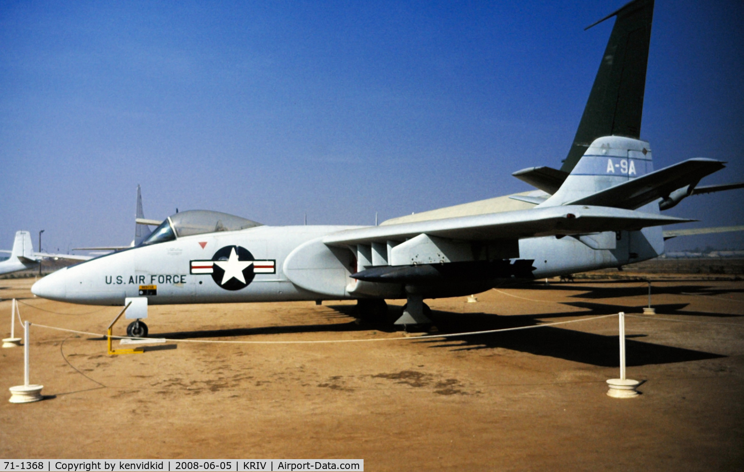 71-1368, 1972 Northrop YA-9A C/N 02, At March AFB Museum, circa 1993.