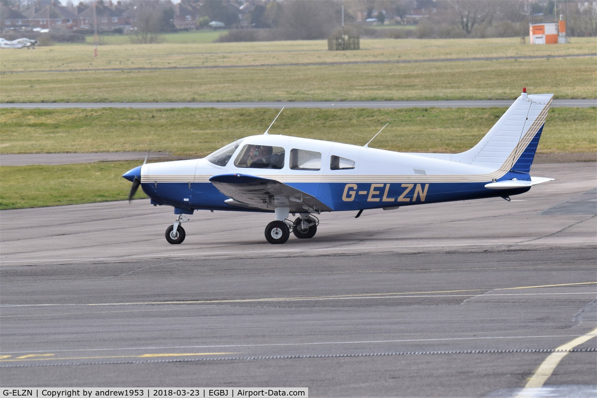 G-ELZN, 1984 Piper PA-28-161 Warrior II C/N 28-8416078, G-ELZN at Gloucestershire Airport.