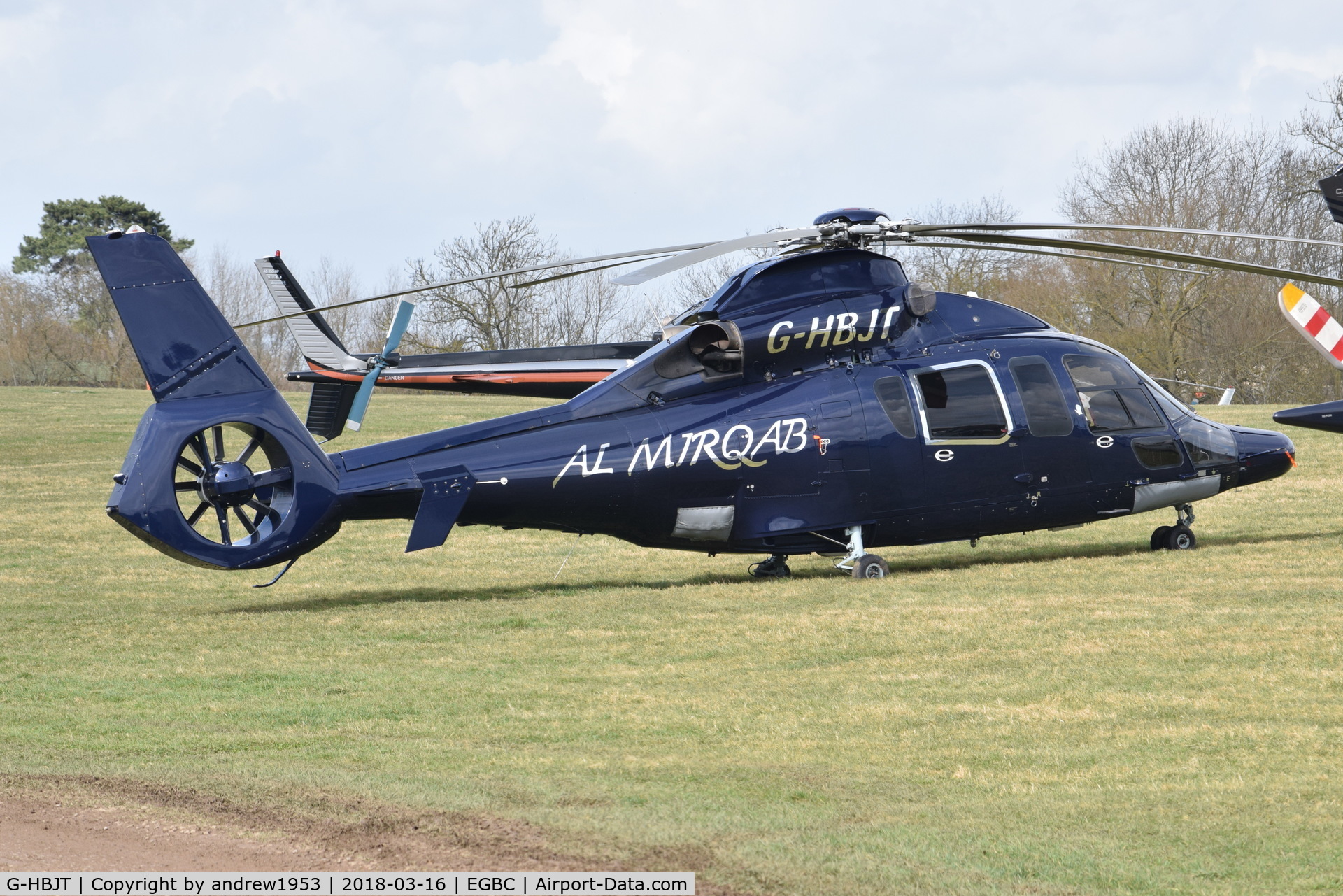 G-HBJT, 2008 Eurocopter EC-155B-1 C/N 6807, G-HBJT at Cheltenham Racecourse.