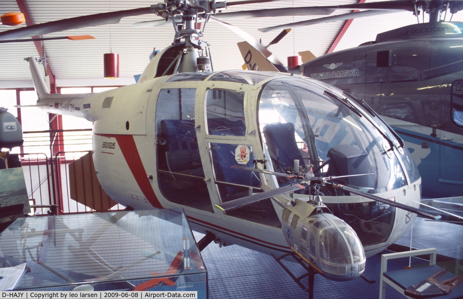 D-HAJY, 1967 MBB Bo-105B C/N V-3, Bûckeburg Helikopter Museum 8.6.2009