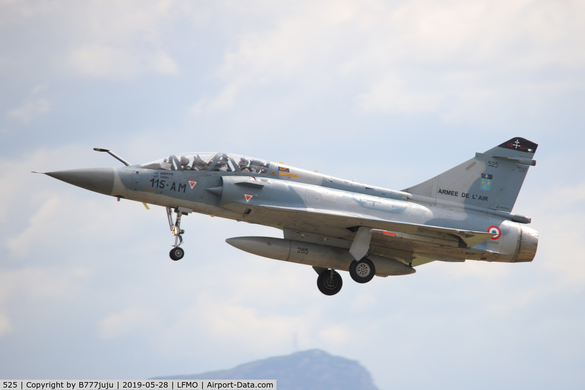 525, Dassault Mirage 2000B C/N 400, at Orange
