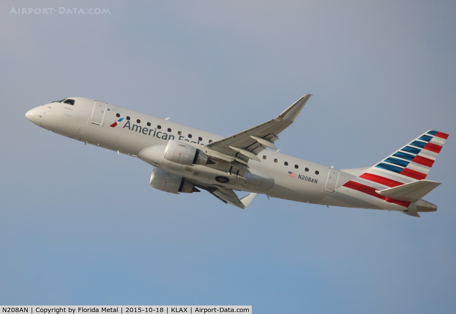 N208AN, 2015 Embraer 175LR (ERJ-170-200LR) C/N 17000494, LAX 2015