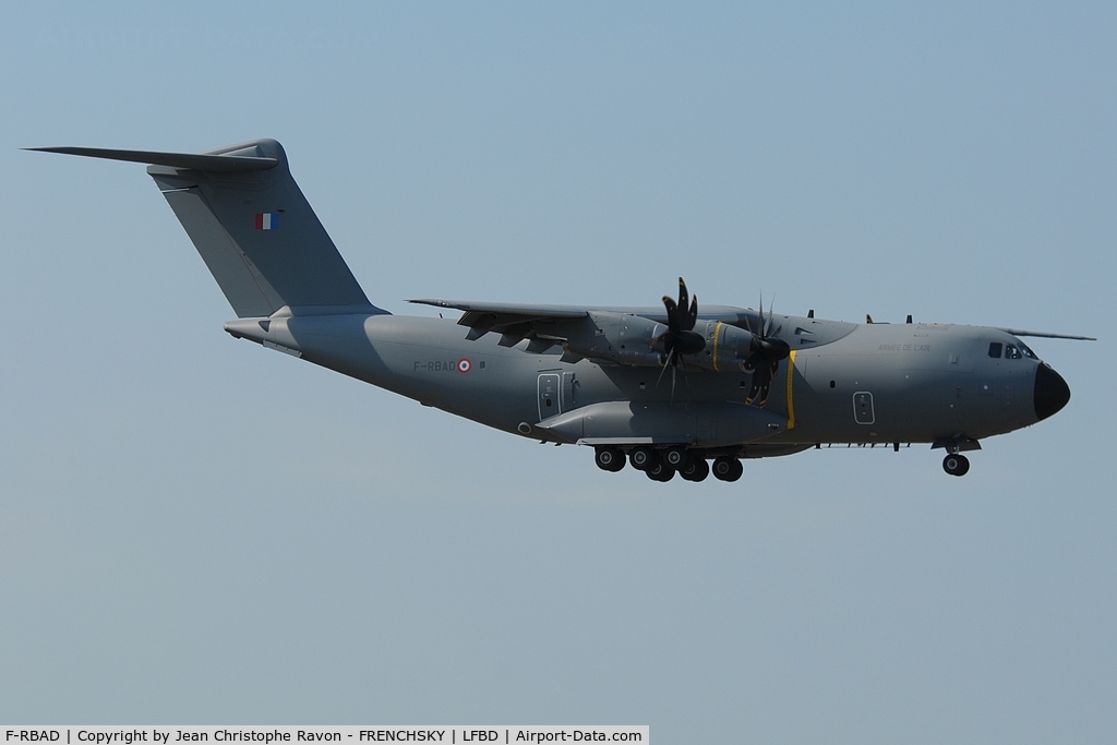 F-RBAD, 2014 Airbus A400M Atlas C/N 011, French Air Force