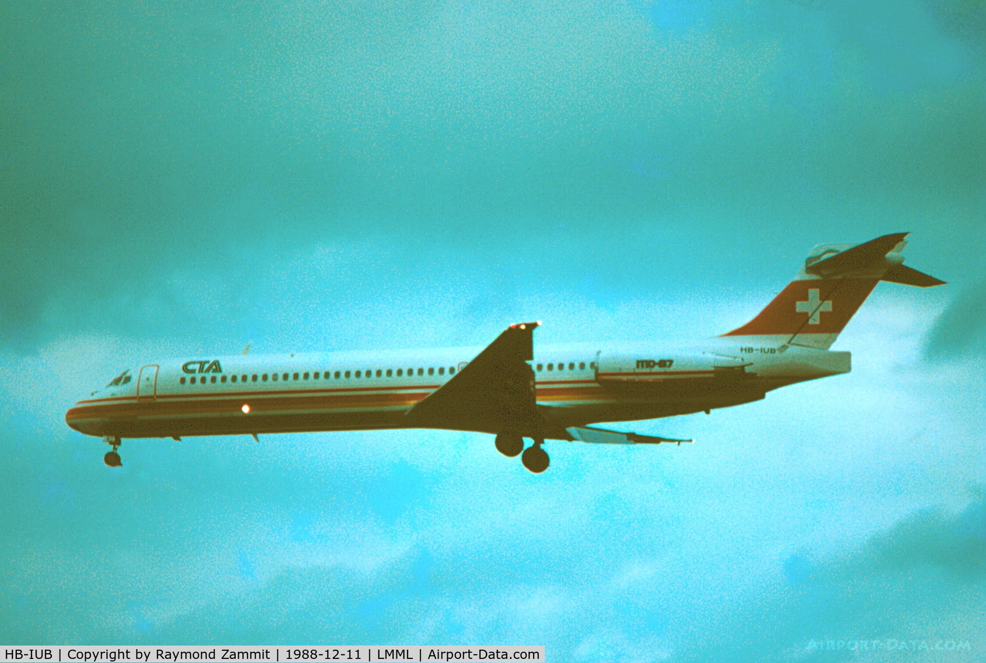 HB-IUB, 1988 McDonnell Douglas MD-87 (DC-9-87) C/N 49586, MD-87  HB-IUB CTA