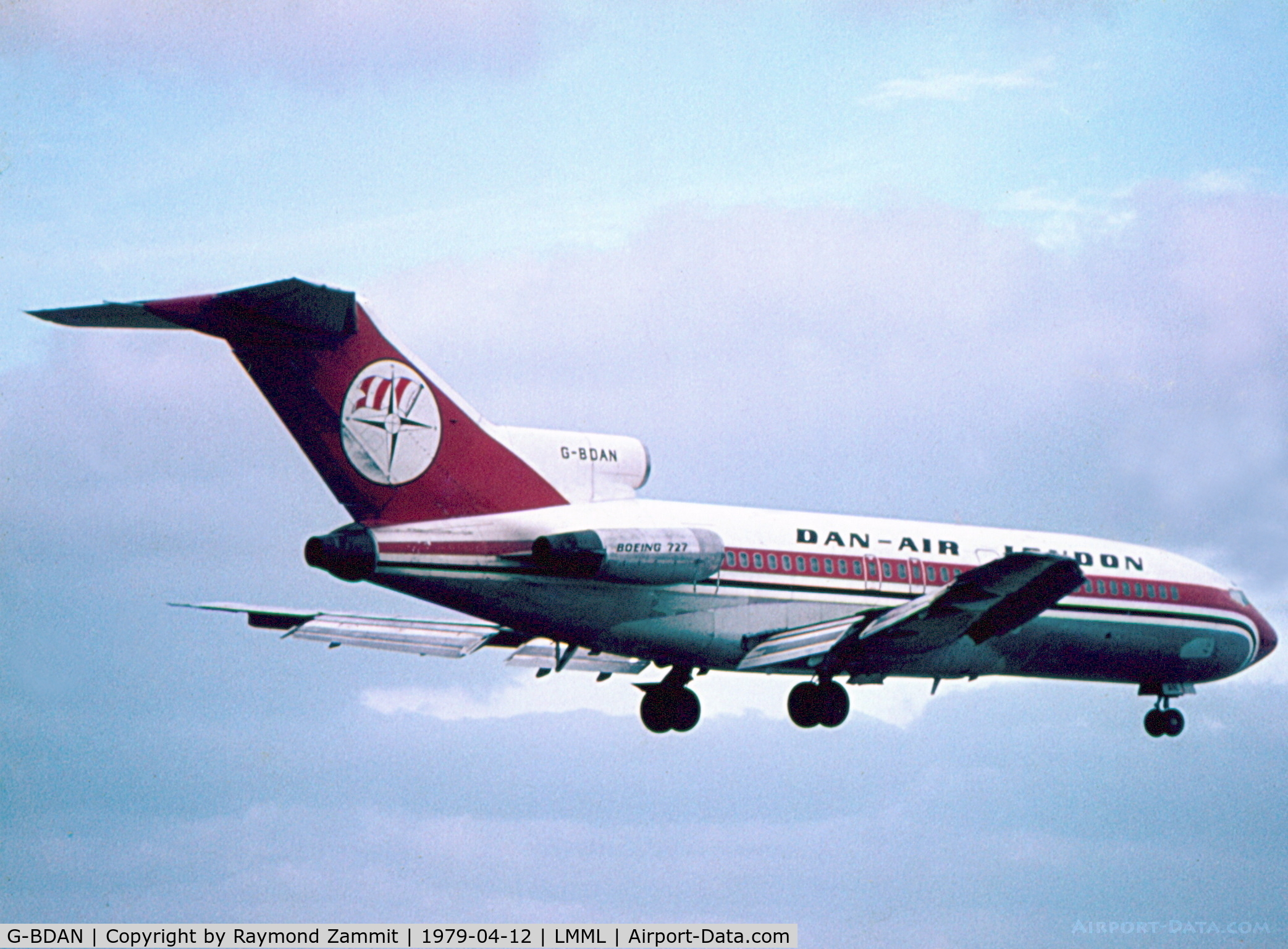 G-BDAN, 1966 Boeing 727-46 C/N 19279, B727 G-BDAN Dan Air London