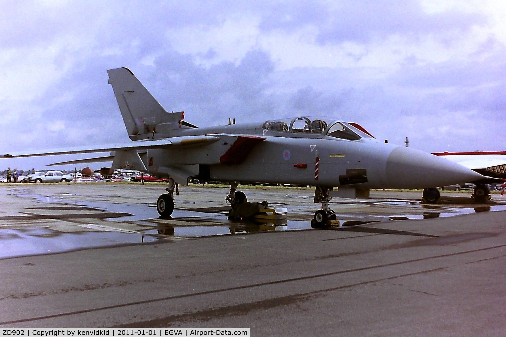 ZD902, 1984 Panavia Tornado F.2 C/N 367/AT004/3170, At RIAT 1993, scanned from negative.