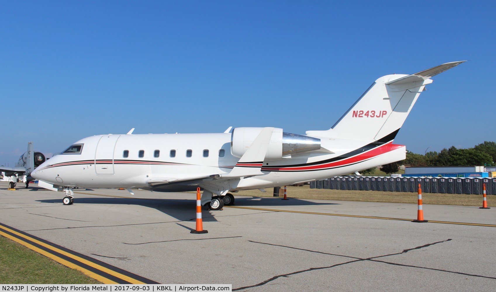 N243JP, 1991 Canadair Challenger 601-3A (CL-600-2B16) C/N 5101, Cleveland 2017