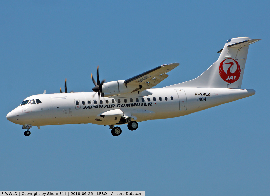 F-WWLD, 2018 ATR 42-600 C/N 1404, C/n 1404 - To be JA05JC
