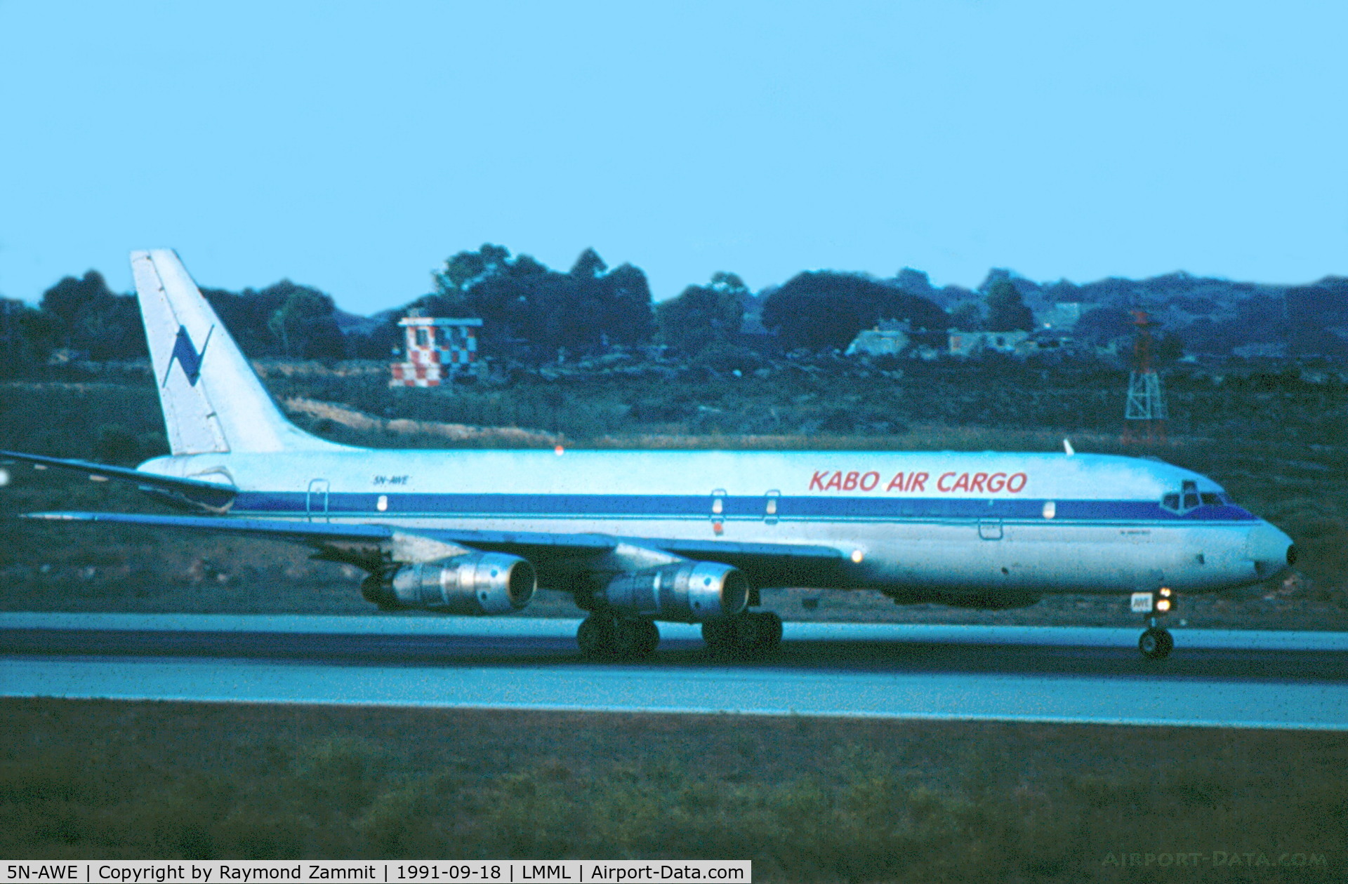 5N-AWE, 1965 Douglas DC-8-55 C/N 45753, DC-8 5N-AWE Kabo Air Cargo