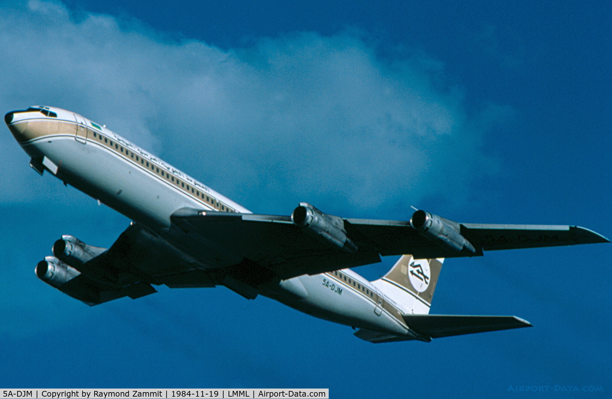 5A-DJM, 1968 Boeing 707-321B C/N 19378, B707 5A-DJM Libyan Arab Airlines