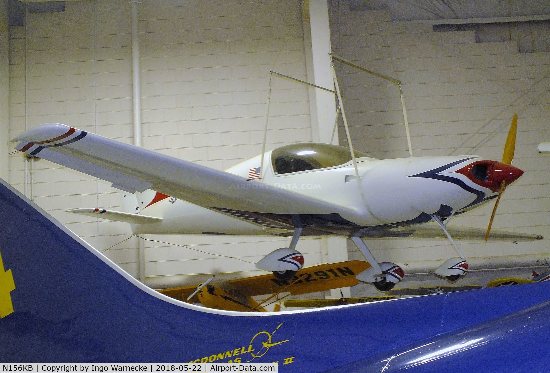 N156KB, 1991 Aero Designs Pulsar C/N 156, Aero Designs (Belt, Alan D) Pulsar at the Aviation Museum of Kentucky, Lexington KY
