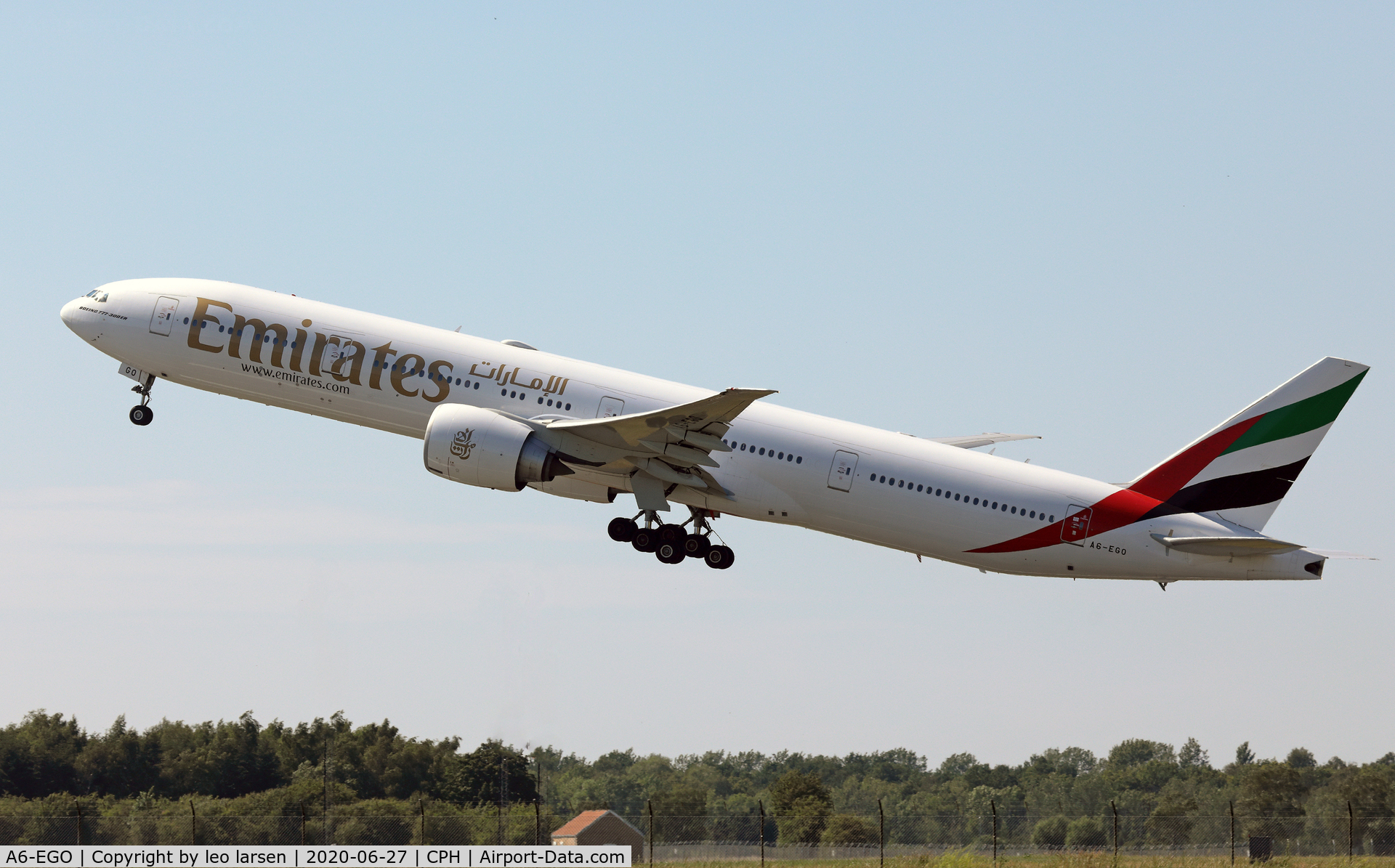 A6-EGO, 2012 Boeing 777-31H/ER C/N 35598, Copenhagen 27.6.2020