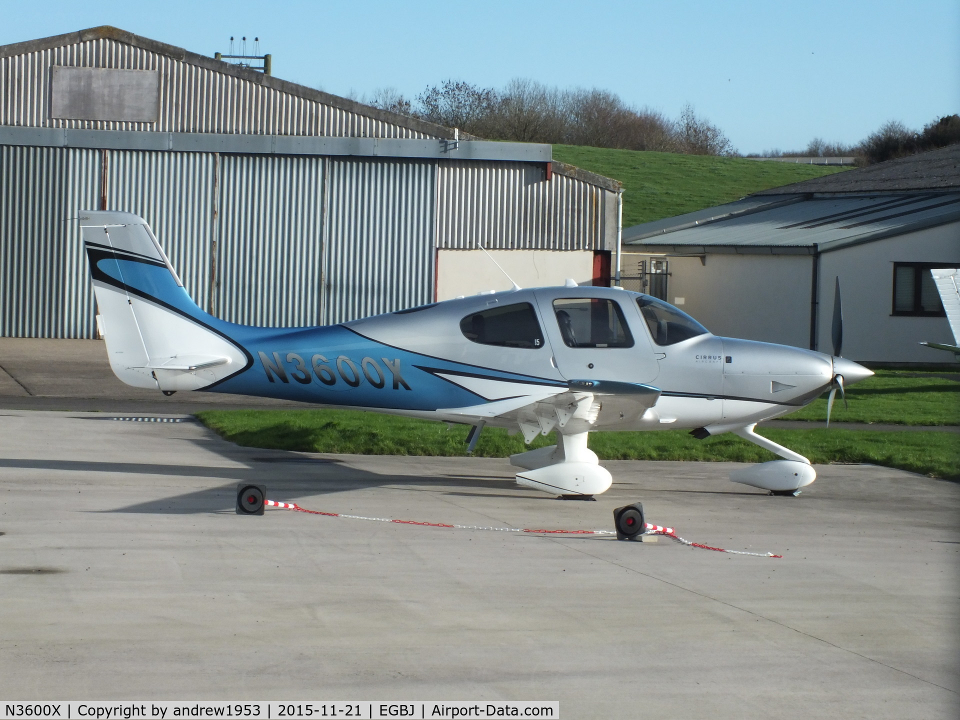 N3600X, 2013 Cirrus SR22T C/N 0491, N3600X at Gloucestershire Airport.