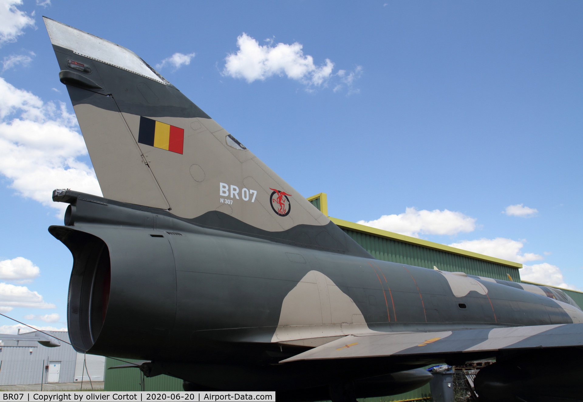 BR07, Dassault Mirage 5BR C/N 307, nicely preserved Mirage V