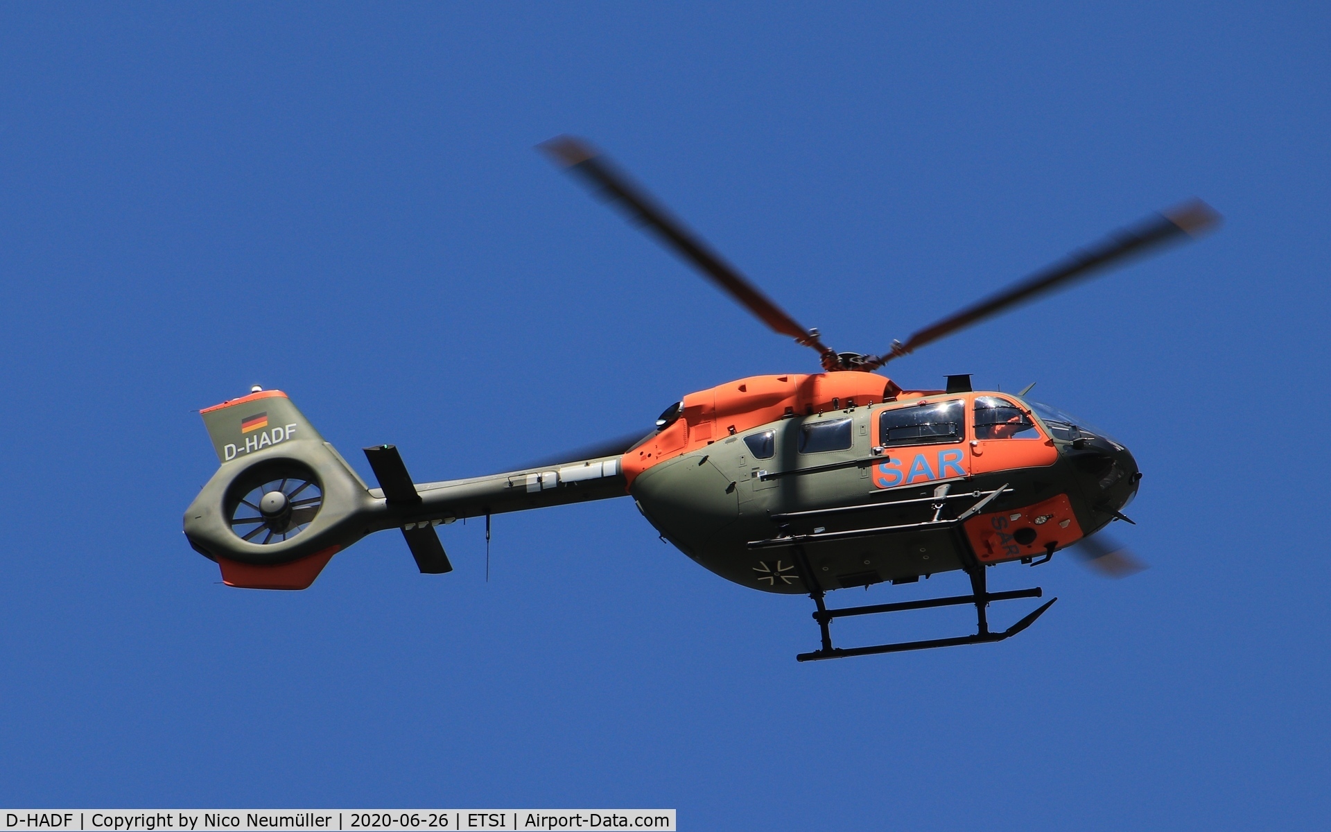 D-HADF, 2013 Eurocopter-Kawasaki EC-145 (BK-117C-2) C/N 9623, German Army SAR Helicopter