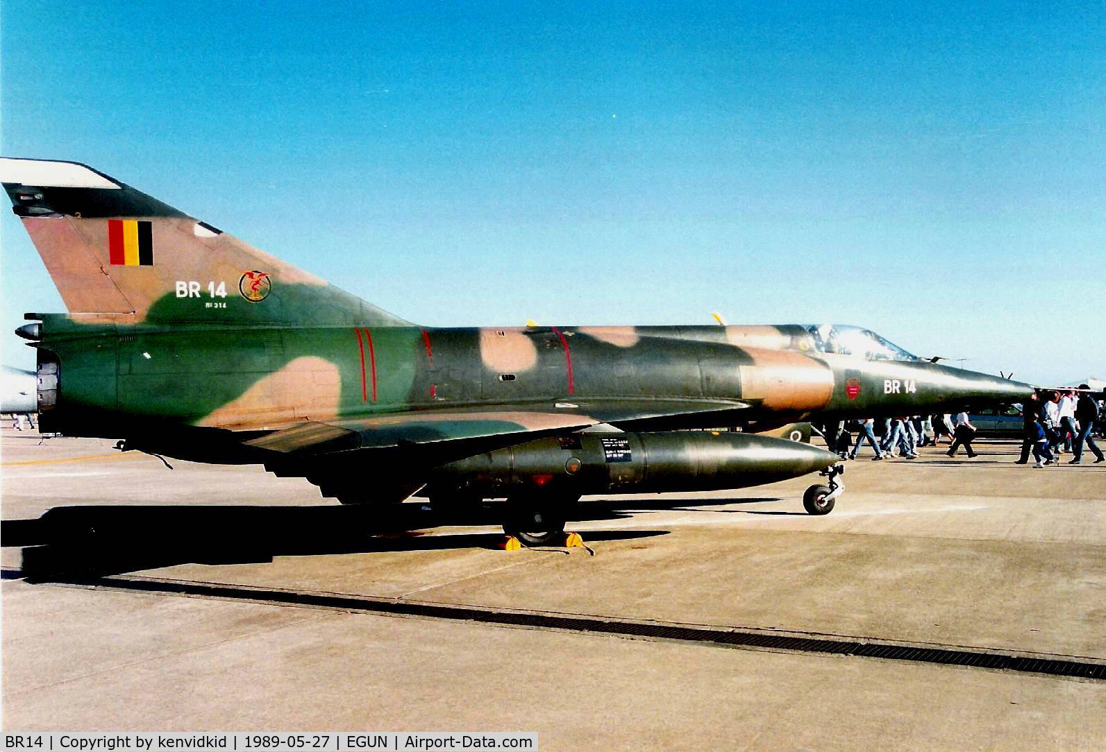 BR14, SABCA Mirage 5BR C/N 314, At the 1989 Mildenhall Air Fete.