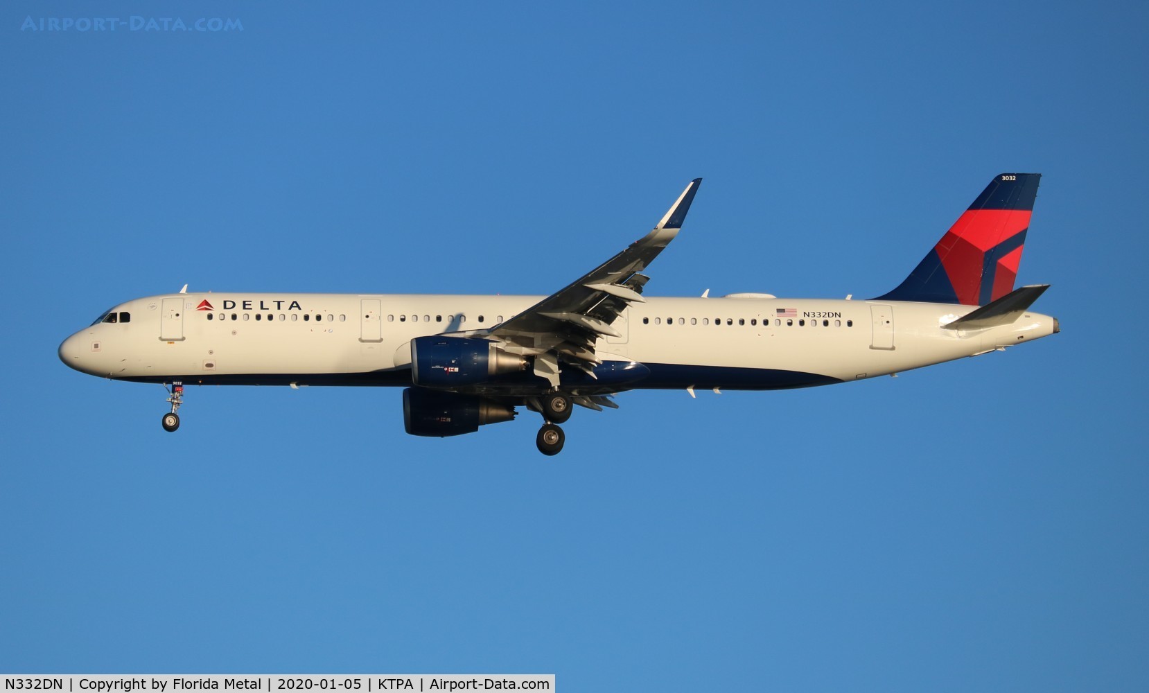 N332DN, 2017 Airbus A321-211 C/N 7973, TPA 2020
