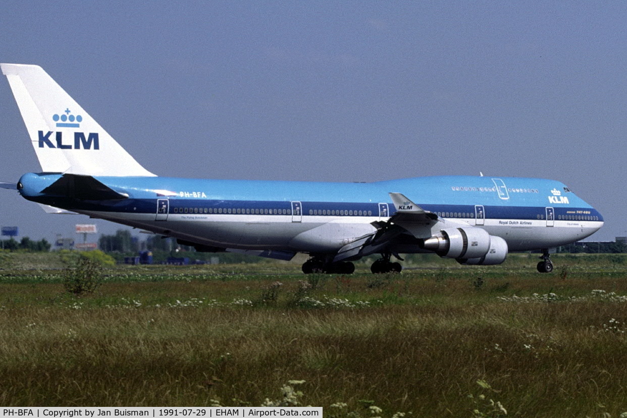 PH-BFA, 1989 Boeing 747-406 C/N 23999, KLM