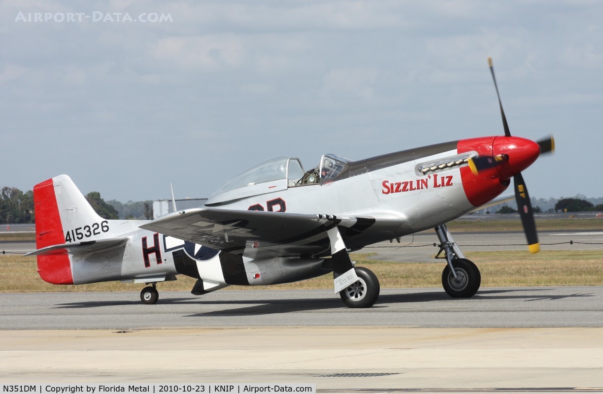 N351DM, 1944 North American P-51D Mustang C/N 122-40998 (44-74458), NAS JAX 2010