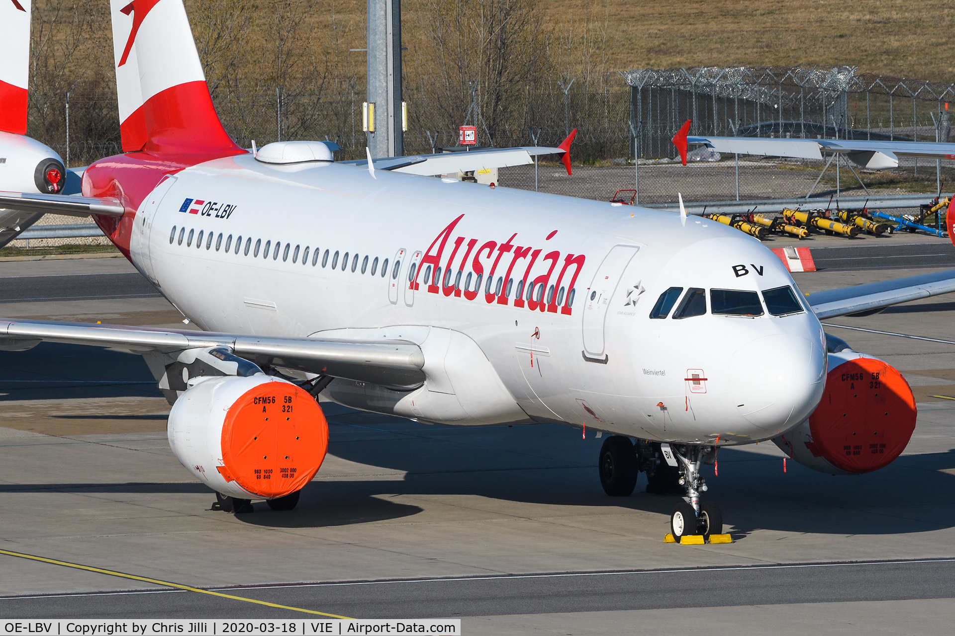 OE-LBV, 2000 Airbus A320-214 C/N 1385, Austrian Airlines