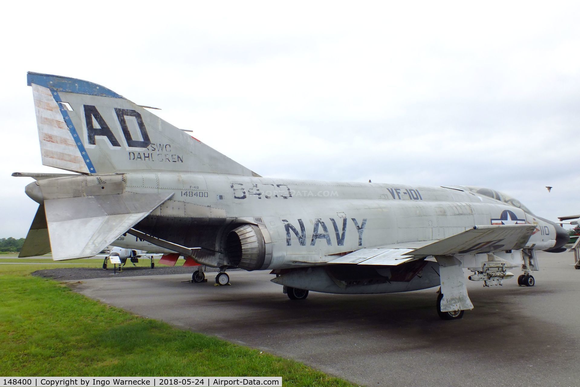 148400, McDonnell F-4B Phantom II C/N 85, McDonnell F-4B Phantom II at the Hickory Aviation Museum, Hickory NC