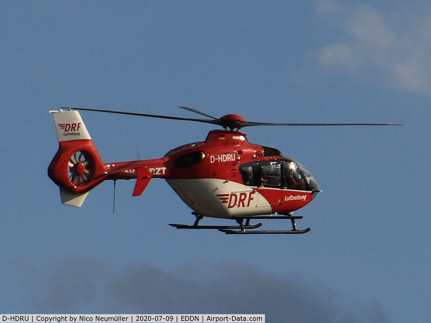 D-HDRU, Eurocopter EC-135P-2i C/N 0790, DRF helicopter is landing near Nuremberg (EDDN/NUE)