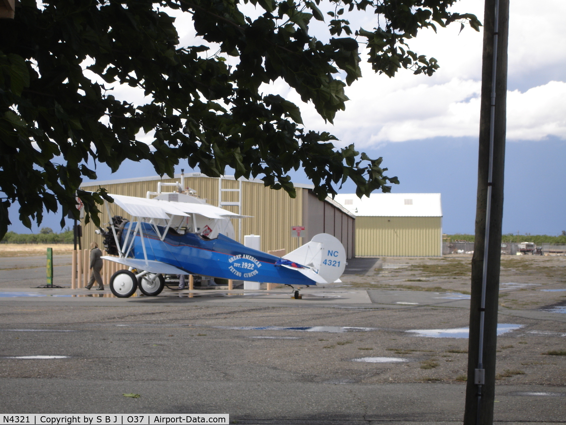 N4321, 1930 Curtiss-Wright Travel Air 4000 C/N 374, 321 made this stop for gas and waited several hours for conditions to improve as they flew north. You can see how dark it is in the picture.