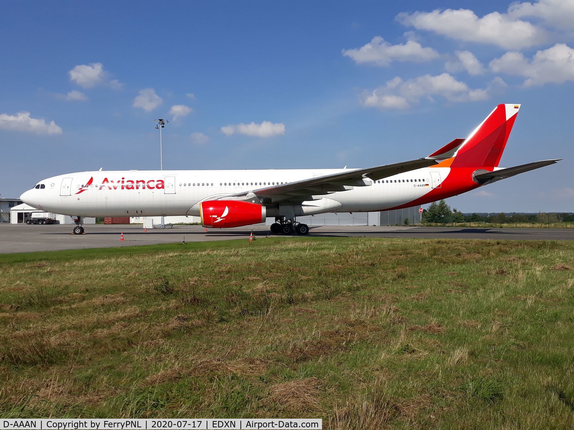 D-AAAN, 2012 Airbus A330-343 C/N 1357, Ex Avianca A333 stored in Cuxhafen, Northern Germany