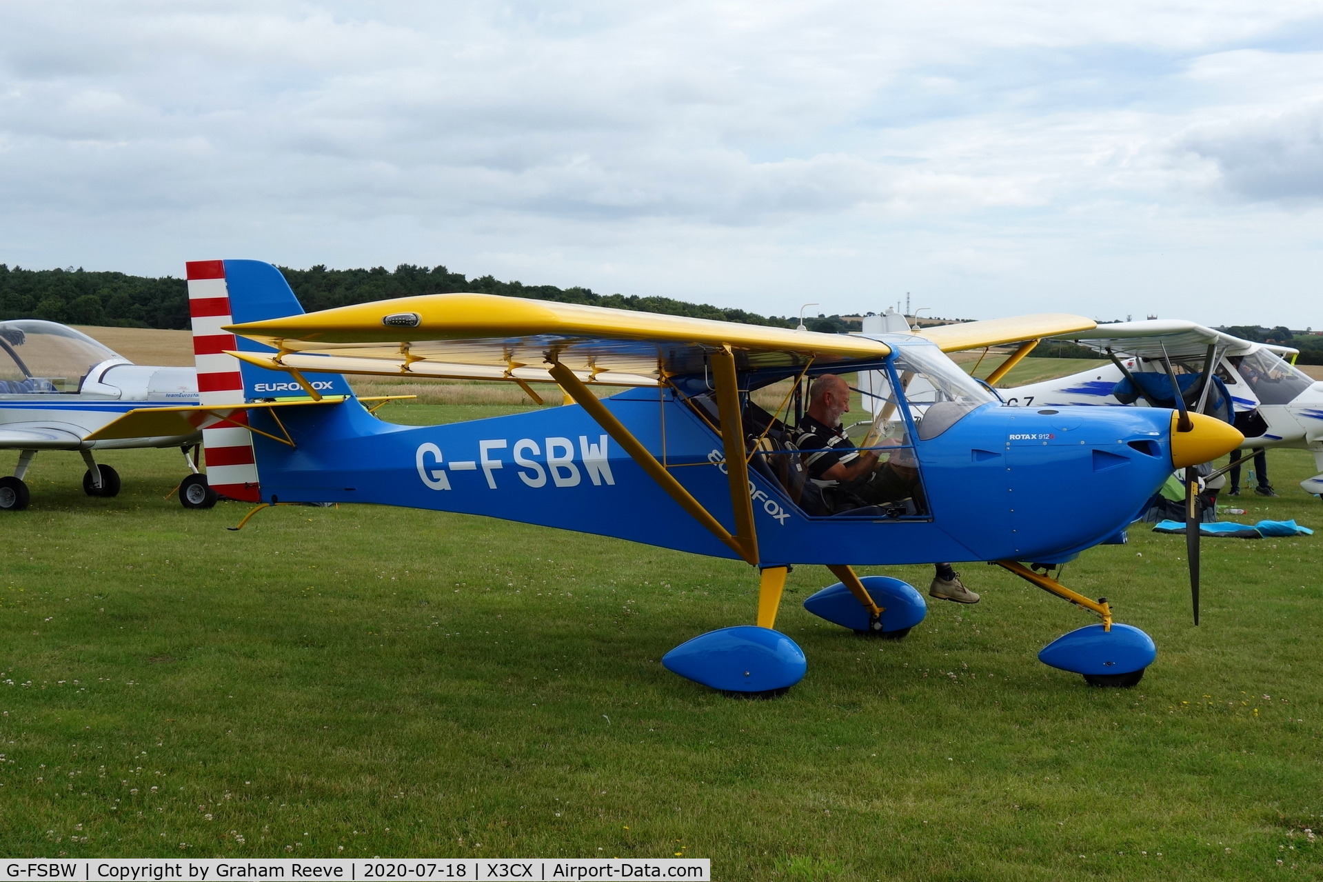 G-FSBW, 2015 Aeropro Eurofox 912S C/N BMAA/HB/678, Parked at Northrepps.