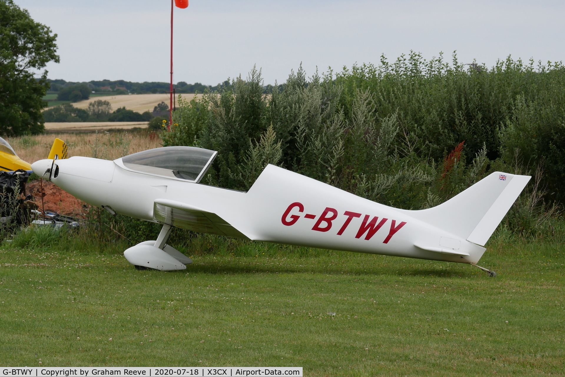 G-BTWY, 1994 Aero Designs Pulsar C/N PFA 202-12040, Parked at Northrepps.