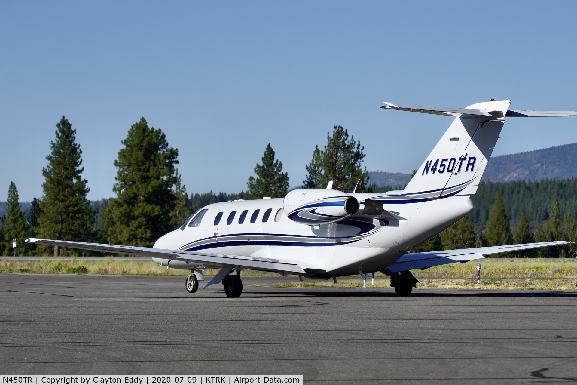 N450TR, 2005 Cessna 525A CitationJet CJ2 C/N 525A0227, Truckee Airport California 2020.