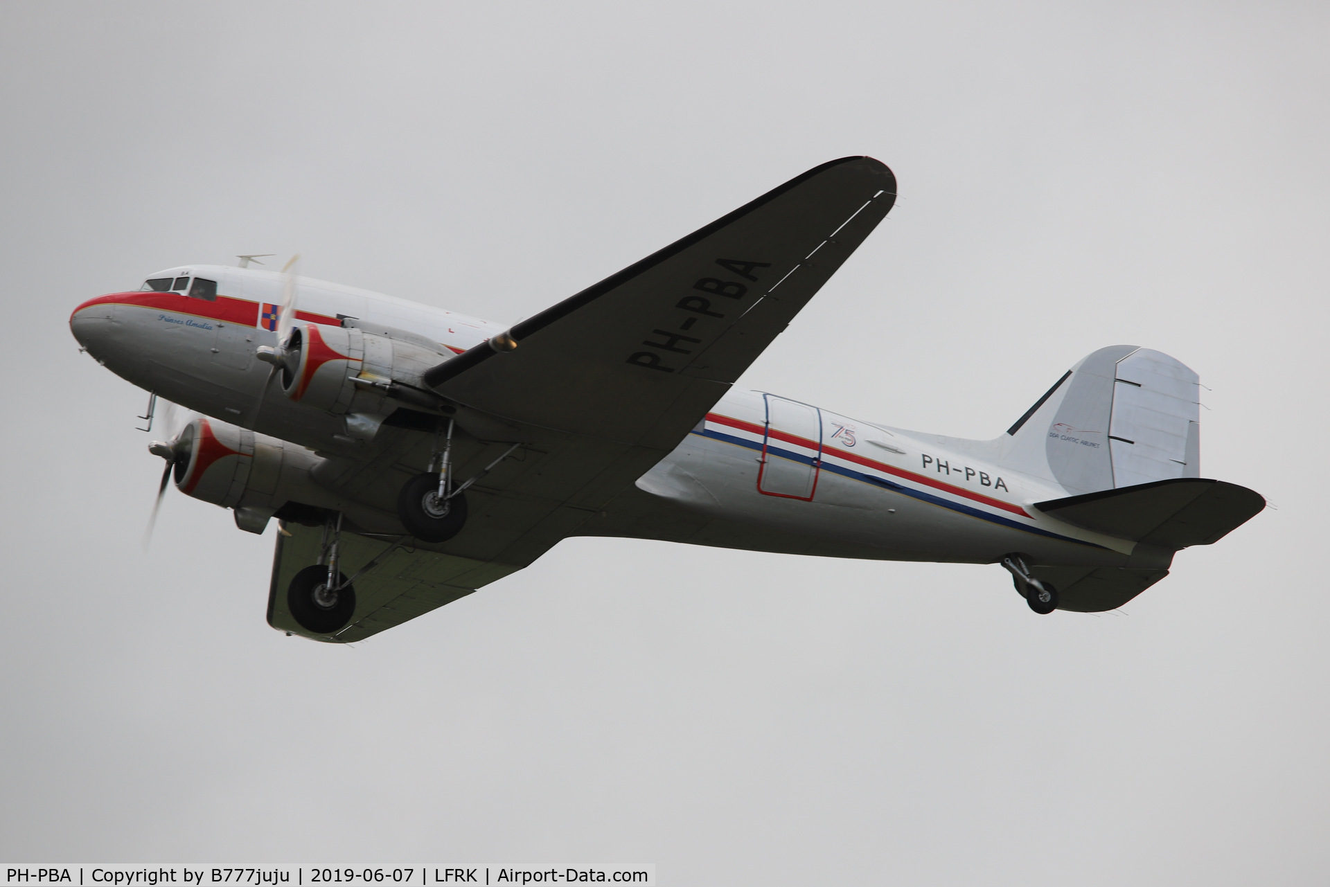 PH-PBA, 1943 Douglas DC-3C-S1C3G (C-47A-75-DL) C/N 19434, for 75 D-Day anniversary