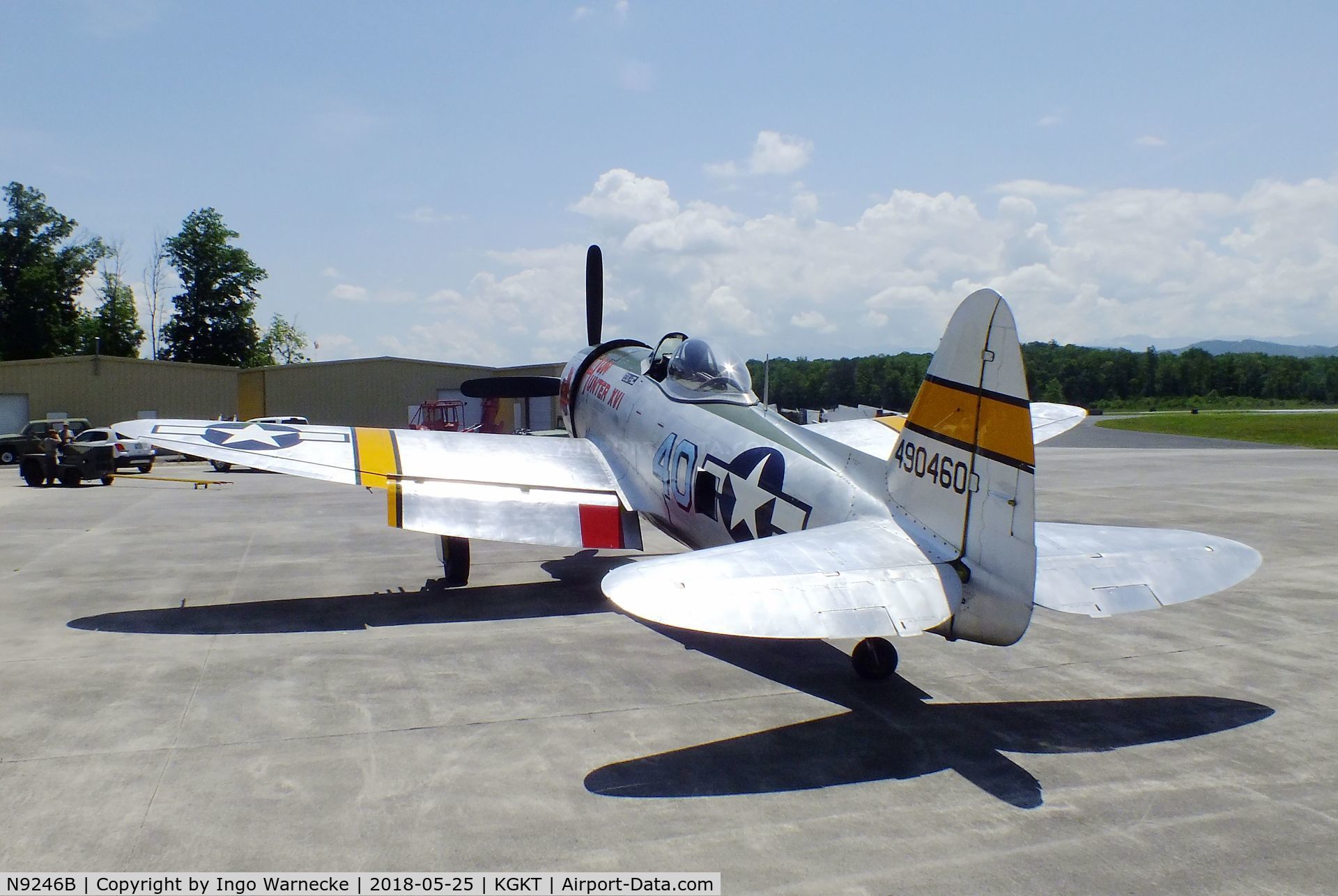 N9246B, 1944 Republic P-47D Thunderbolt C/N 339-55605, Republic P-47D Thunderbolt at the Tennessee Museum of Aviation, Sevierville TN