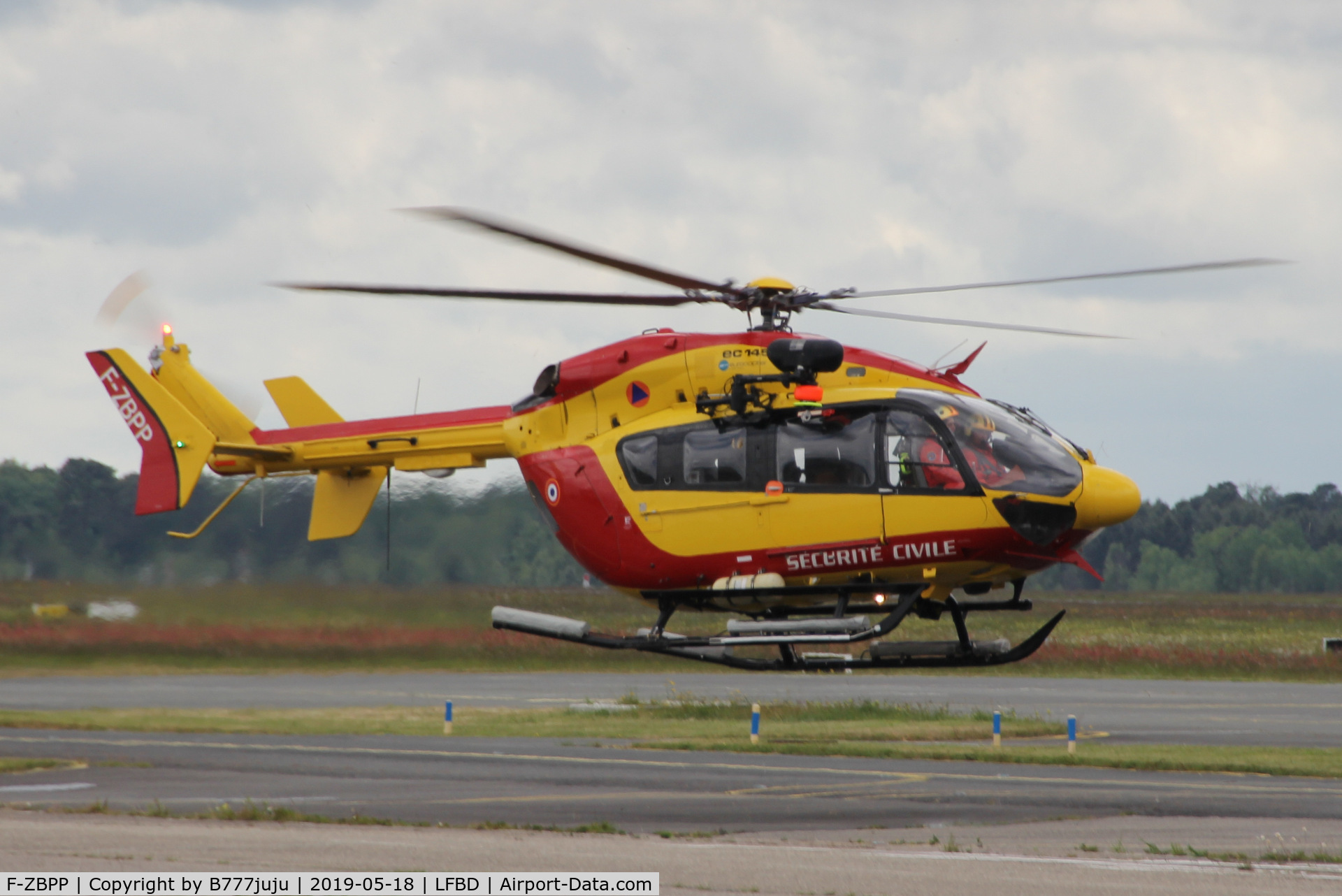 F-ZBPP, Eurocopter-Kawasaki EC-145 (BK-117C-2) C/N 9030, at Bordeaux