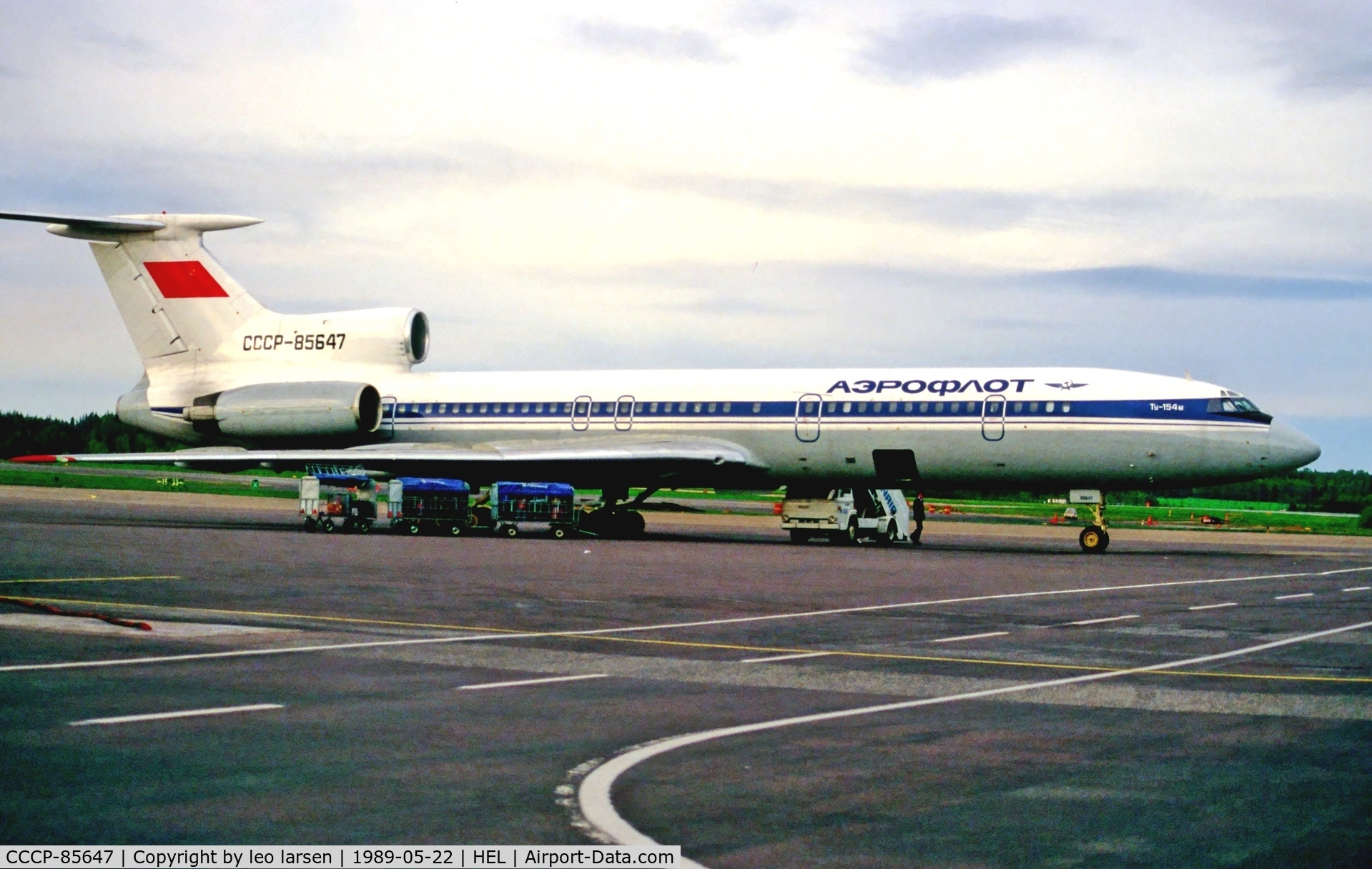 CCCP-85647, 1988 Tupolev Tu-154M C/N 88A785, Helsinki