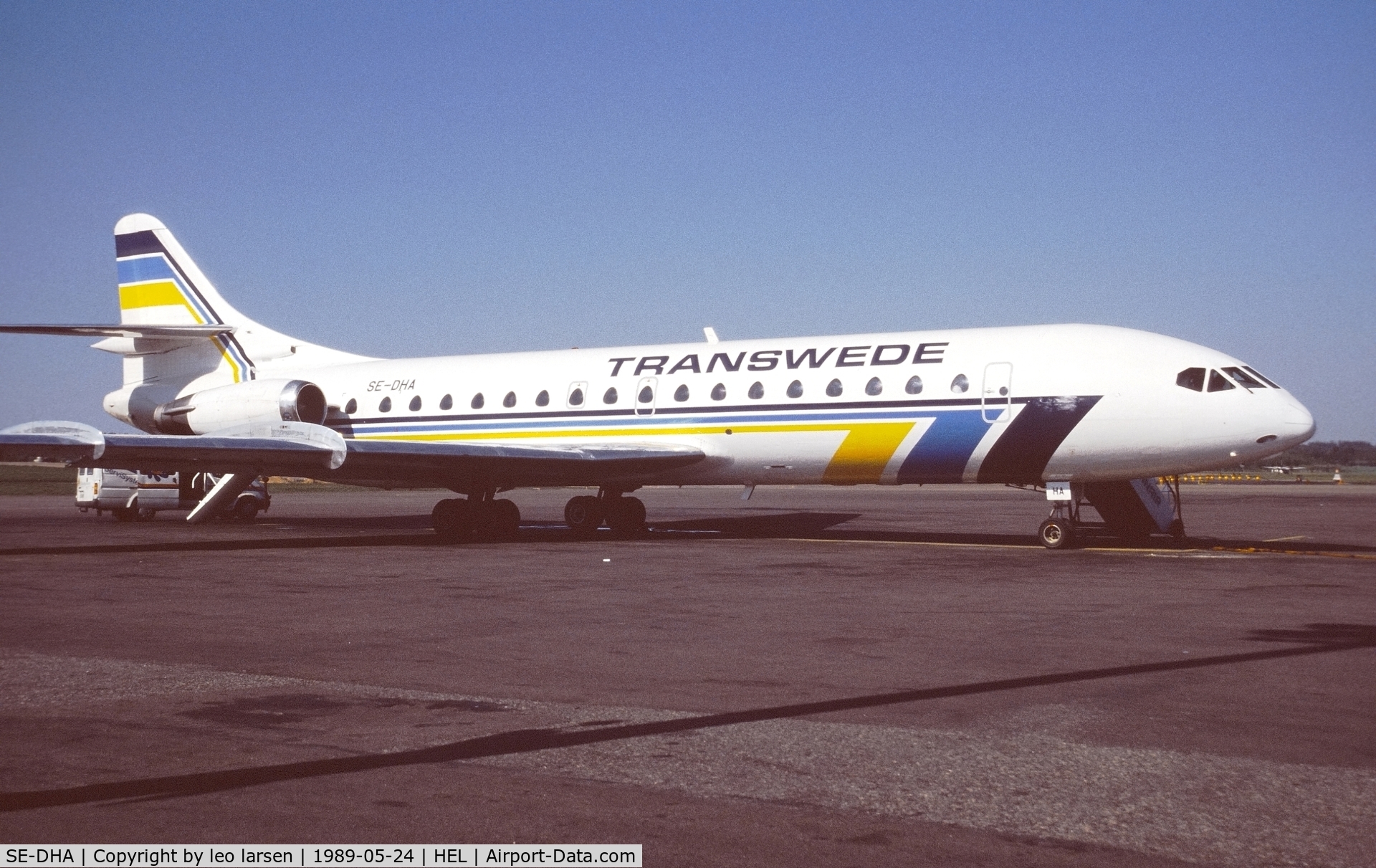 SE-DHA, 1969 Sud Aviation SE-210 Caravelle 10B3 Super B C/N 259, Helsinki 24.5.1989