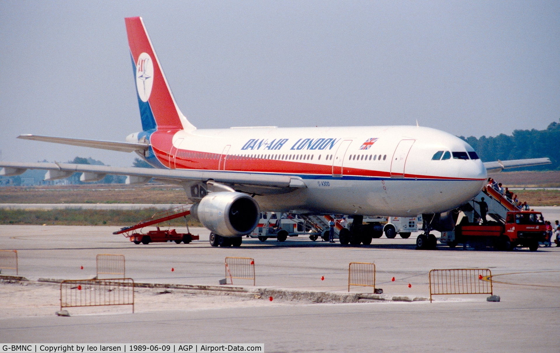 G-BMNC, 1975 Airbus A300B4-103 C/N 12, Malaga 9.6.1989