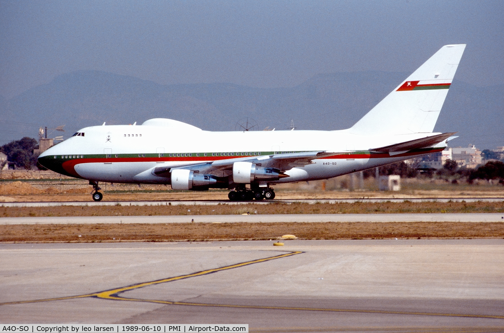A4O-SO, 1979 Boeing 747SP-27 C/N 21785, Palma de Mallorca 10.6.1989