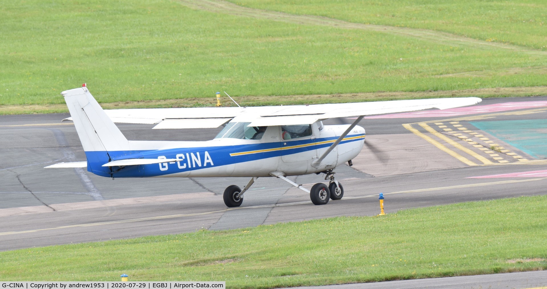 G-CINA, 1984 Cessna 152 C/N 152-85894, G-CINA at Gloucestershire Airport.