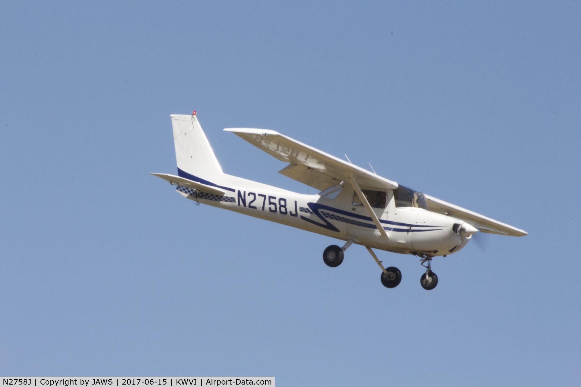 N2758J, 1975 Cessna A150M Aerobat C/N A1500588, N2758J Cessna A150M, c/n: A1500588 @ KWVI