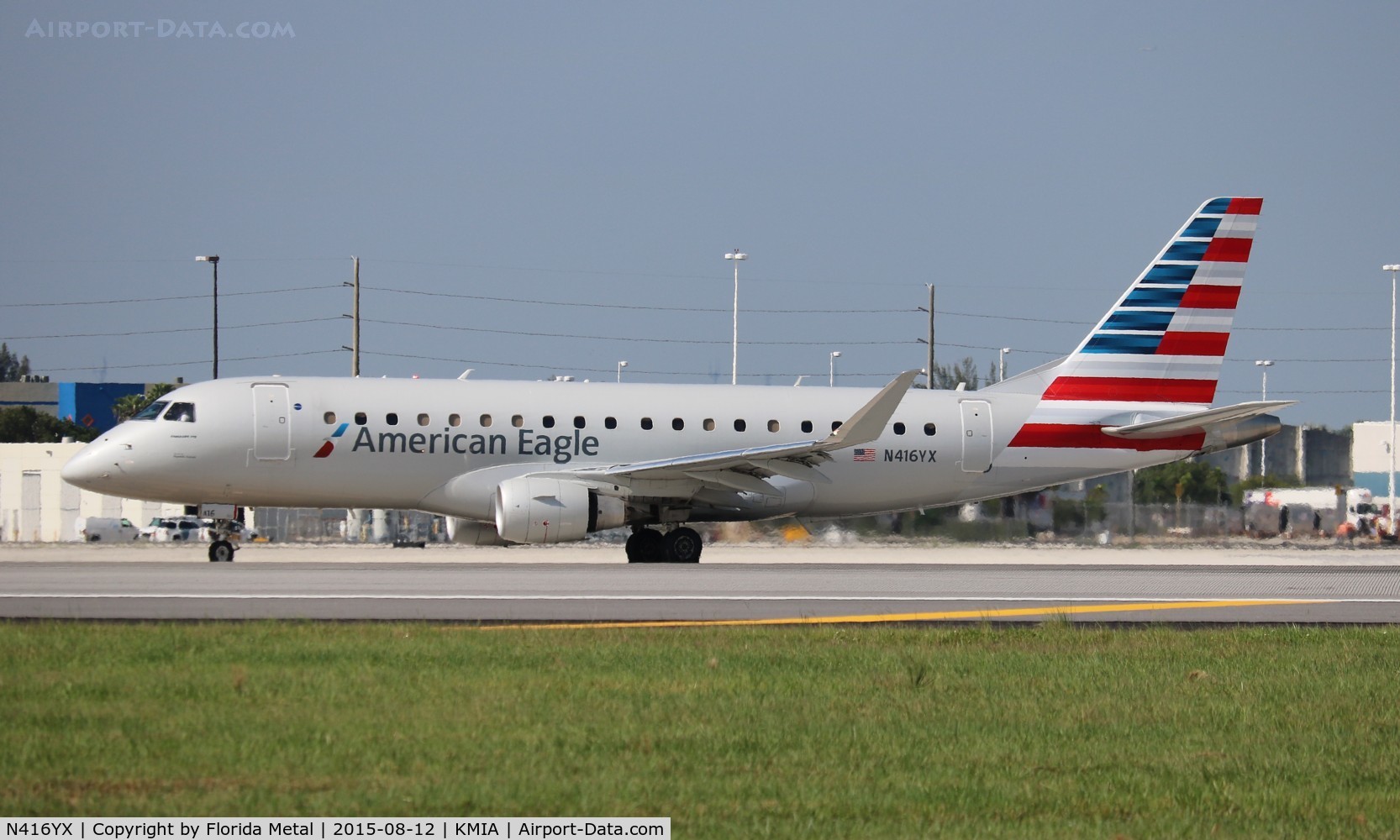 N416YX, 2013 Embraer 175LR (ERJ-170-200LR) C/N 17000381, MIA 2015