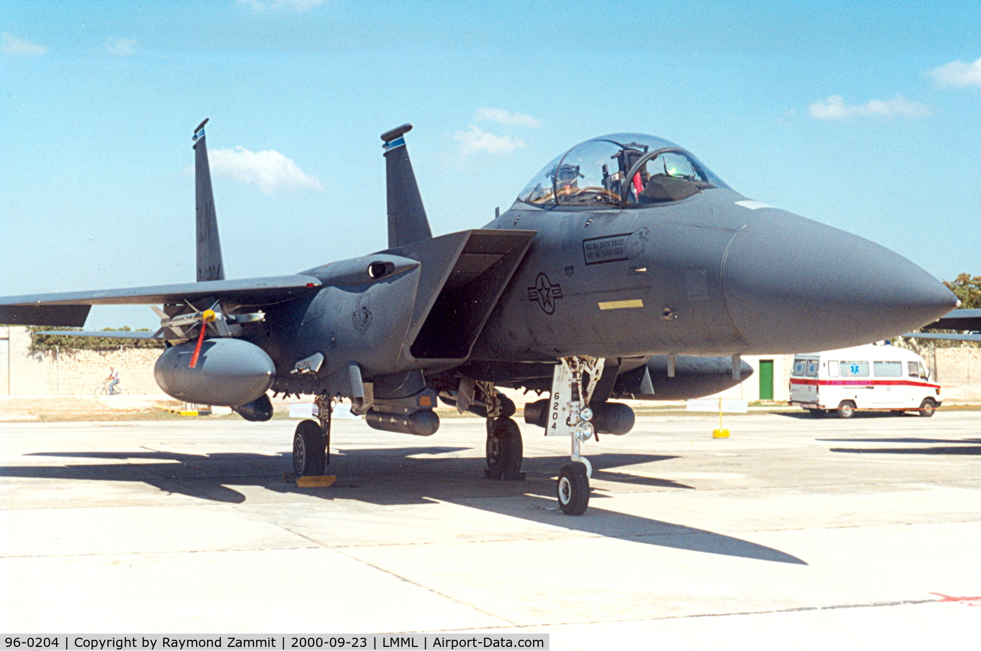 96-0204, 1996 McDonnell Douglas F-15E Strike Eagle C/N 1341/E214, McDonnell Douglas F-15E Strike Eagle 96-0204 United States Air Force