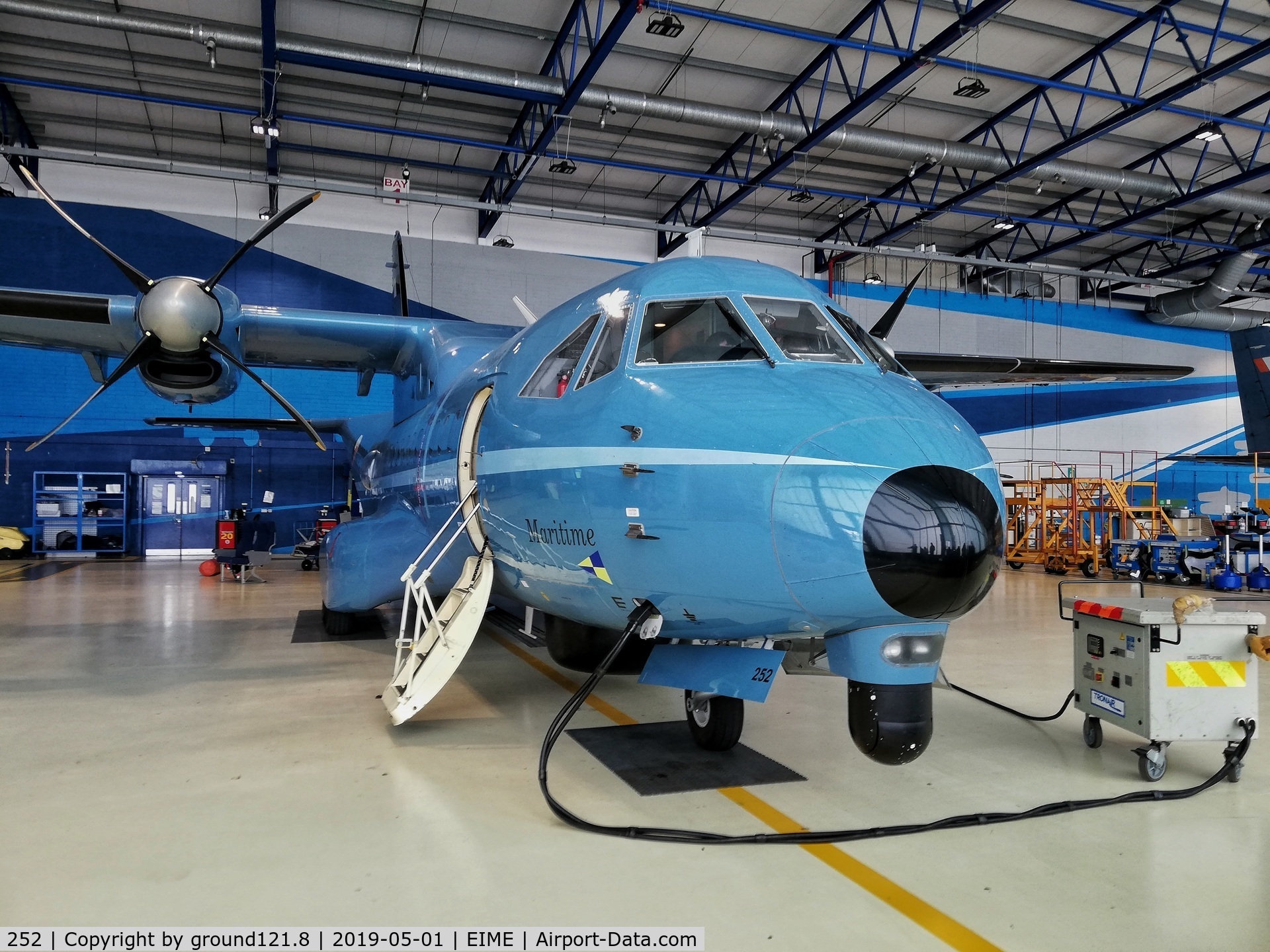 252, 1994 Airtech CN-235-100M C/N C085, 252 in the hangar