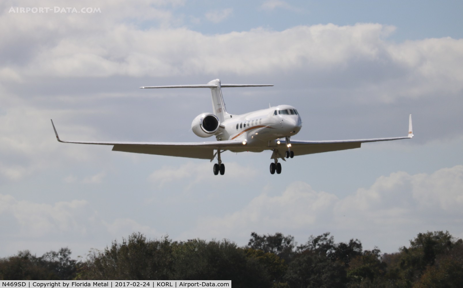N469SD, 2008 Gulfstream Aerospace GV-SP (G550) C/N 5206, ORL 2017