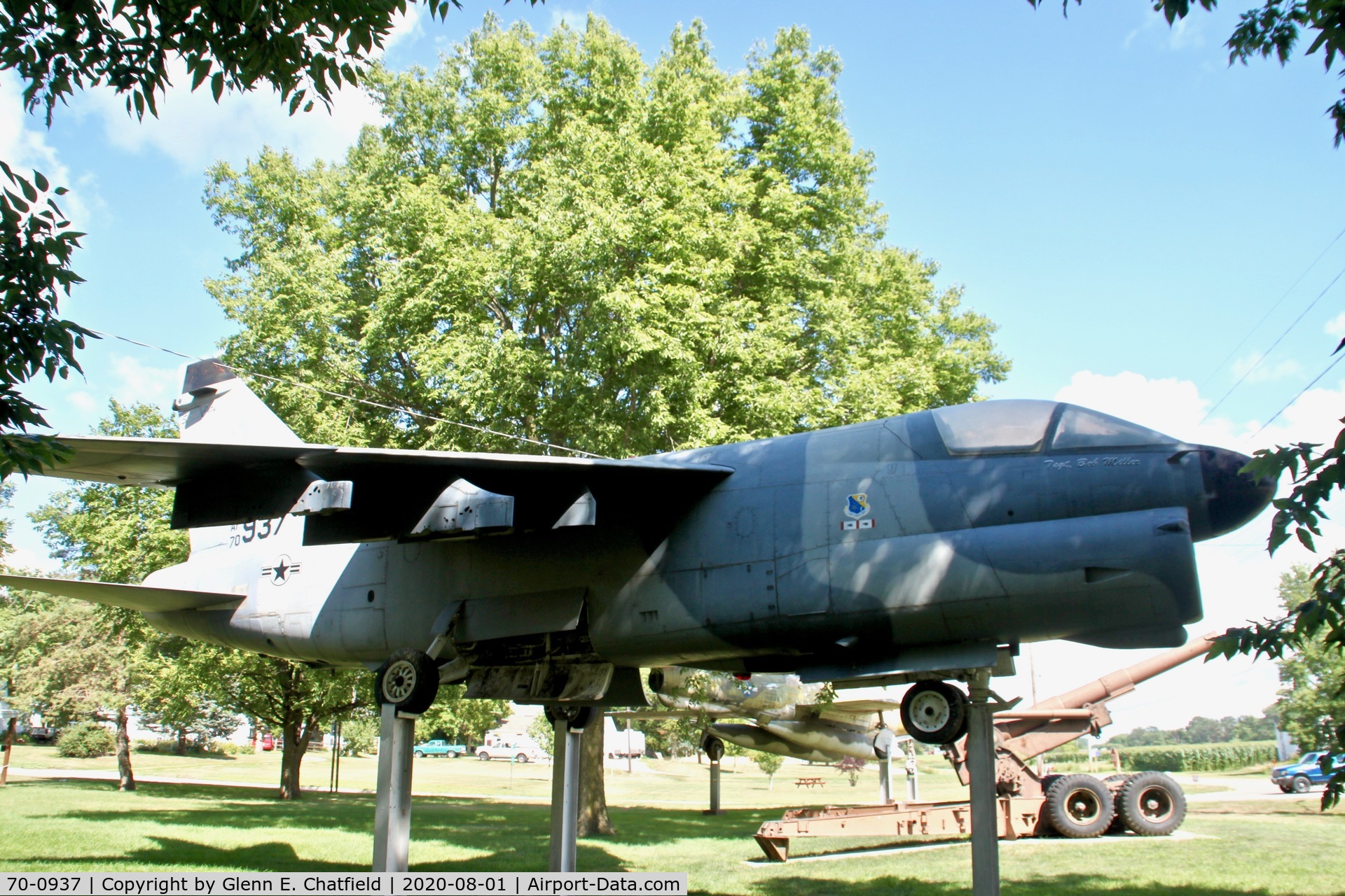 70-0937, 1970 LTV A-7D Corsair II C/N D-083, At Correctionville, IA veteran's memorial park