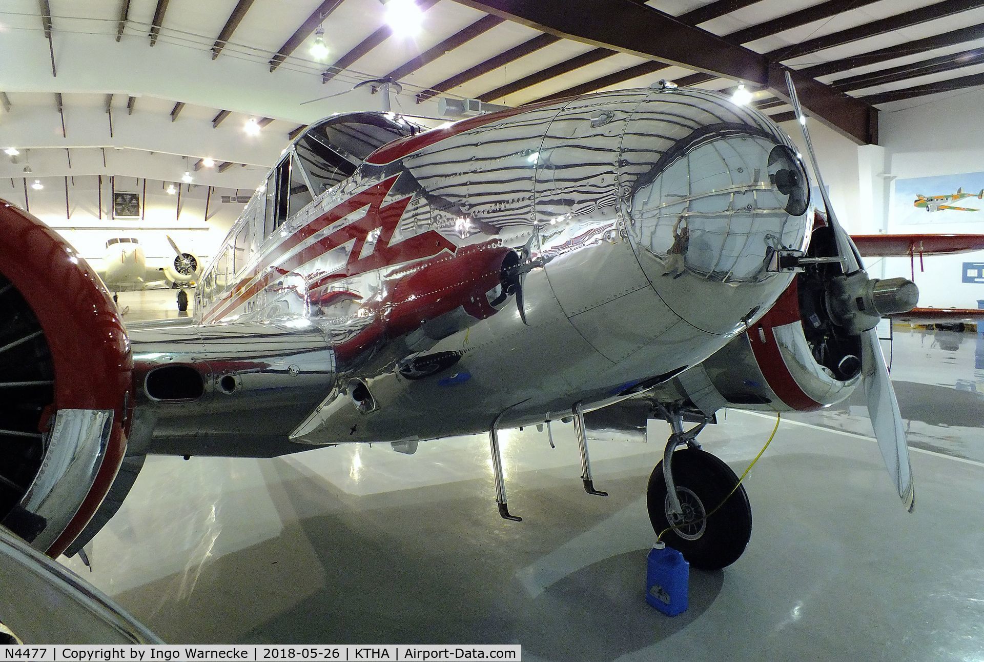 N4477, 1952 Beech D18S C/N A-935, Beechcraft D18S Twin Beech at the Beechcraft Heritage Museum, Tullahoma TN