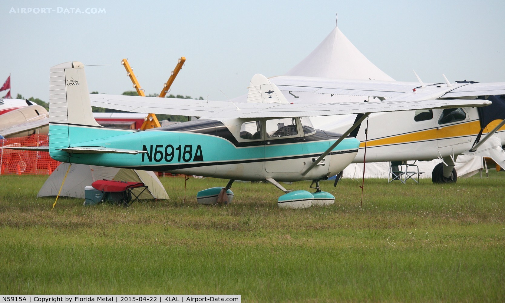 N5915A, 1956 Cessna 172 C/N 28515, Cessna 172 - with taped up numbers